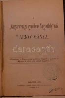 A Magyarországi Symbolicus Nagypáholy-nak alkotmánya