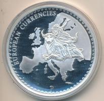 Görögország DN "Európai valuták" ezüstözött emlékérem tanúsítvánnyal T:PP
Greece ND "...