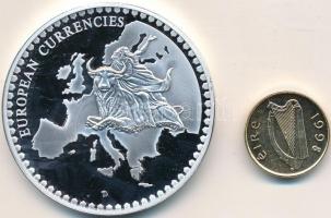 Írország DN "Európai valuták" ezüstözött emlékérem T:PP
Ireland (Éire) ND "European C...