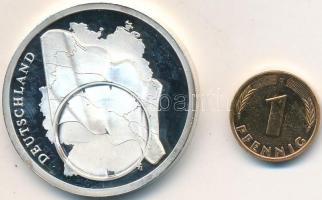 Németország DN "Európai valuták" ezüstözött emlékérem T:PP Germany ND "European Currencies" silver plated medallion C:PP