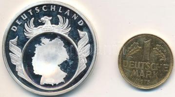 Németország DN "Európai valuták" ezüstözött emlékérem T:PP Germany ND "European Currencies" silver plated medallion C:PP