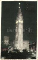 New York, Metropolitan Insurance Building at night