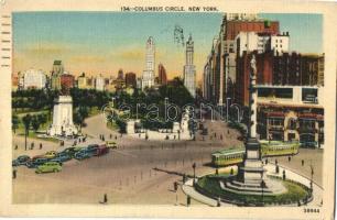 New York, Colombus circle, automobile, tram