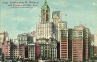 New York, Singer Building from W. Broadway and Chambers St. (fa)
