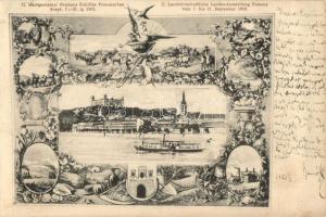 1902 Pozsony, Pressburg; Mezőgazdasági Országos Kiállítás, Landwirtschaftliche Landes-Ausstellung / agricultural exposition (gluemark)