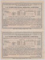 1948. "Fél sorsjegy a X. újjáépítési állami sorsjátékra" (60.000Ft főnyereményre) (2x) &qu...