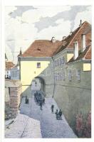 Budapest - 31 db RÉGI, megíratlan, magyar városképes lap, Műemlékek Országos Bizottsága, Serie III. ...