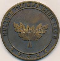 Románia DN "Legfőbb Ügyészség" Br emlékérem (69mm) T:2
Romania ND "Public Ministry&qu...