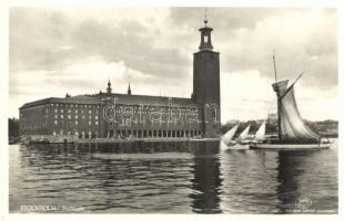 Stockholm, Stadthuset, sailing ship