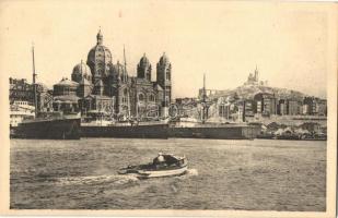 6 db RÉGI használatlan külföldi városképes lap; olasz és francia / 6 old unused foreign town-view po...