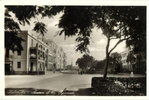 3 db RÉGI használatlan egyiptomi városképes lap; Cairo, Heliopolis / 3 old unused Egyptian town-view...