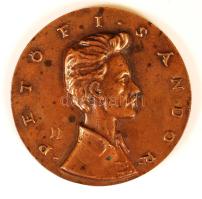 Búza Barna (1910-2010): "Itt az idő most vagy soha" Bronz két oldalas plakett, jelzett, d:9,5 cm