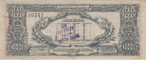 1926. "Magyar Sportrepülők Egyesülete - Repülők Tárgysorsjátéka - Dollár Sorsjegy" felülbé...