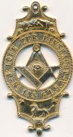 Németország DN. "Szabadkőműves jelvény" aranyozott T:1- Germany ND. "Freemadon Lodge badge" gilded C:AU