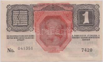 1916. 1K "7000" feletti sorszámmal T:I-,II (hajtatlan)