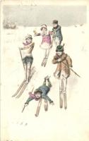 Skiers; Mary Mill Nr. 1206