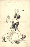 In Abwesenheit Höherer - Nell'assenza dei superiori / K.u.K. mariners, tennis players s: Dworak