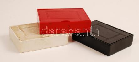 3 db Nikotex műanyag cigarettás doboz, 7x6x2 cm