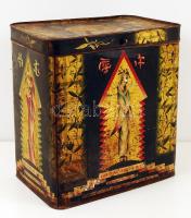 Gottschlig Ágoston legfinomabb teakeverék nagy fém doboz, 32x22x34 cm