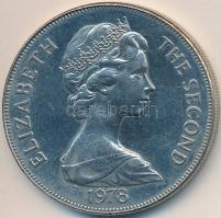 Ascension-sziget 1978. 25P (1K) Cu-Ni "Koronázás 25. évfordulója" T:BU Ascension Island 1978. 25 Pence (1 Crown) Cu-Ni "25th Anniversary of Coronation" C:BU