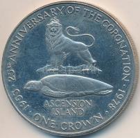 Ascension-sziget 1978. 25P (1K) Cu-Ni "Koronázás 25. évfordulója" T:BU
Ascension Island 19...