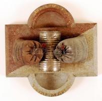 1937 Citadur bauxit cement reklám hamutartó, 22x22 cm