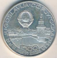 Jugoszlávia 1981. 1500D Ag "Asztalitenisz-világbajnokság" T:PP Yugoslavia 1981. 1500 Dinara Ag "World Table Tennis Championship Games" C:PP