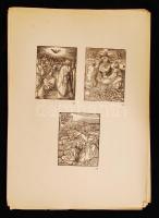 Albrecht Dürer fametszetek. 87 db. Facsimile kiadás. 1938. Otto Fischer. / Wood engravings. Facsimil...