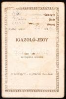 1945 Fényképes kerékpár igazolvány / bikers ID