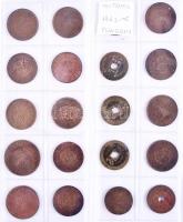 Kína 1821-2006. 137 db-ból álló fémpénz gyűjtemény, berakólapokon, műbőr albumba rendezve, többnyire...