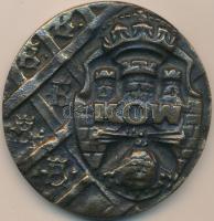Lengyelország DN "A Krakkói Katonai Körzetnek Érdemeiért" Br emlékérem (67mm) T:2 Poland ND "For Merits to the Krakow Military Division" Br commemorative medallion (67mm) C:XF