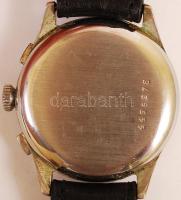 1944 Doxa kétkörös stopper karóra, eredeti számlappal, mechanikus, működik, acél hátlapon sorszámmal...