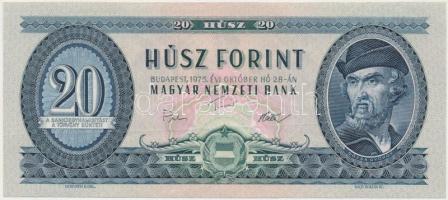 1975. 20Ft nyomdai papírránccal T:I
