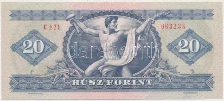 1975. 20Ft nyomdai papírránccal T:I