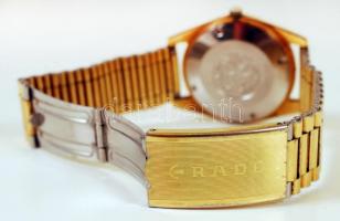 Rado Golden Horse, automata férfi karóra, naptáras, aranyozott, saját csatjával, működik