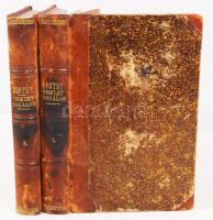 Beöthy Zsolt: A magyar nemzeti irodalom történeti ismertetése I-II. kötet. Negyedik javított és bővített kiadás. Bp., 1887, Athenaeum. Bordázott gerincű félbőr kötés, egyik kötet boraítósa elvált, ázásnyomokkal