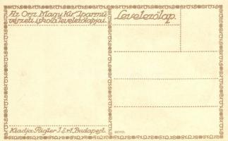 'Az Iparművészeti Iskola levelezőlapjai' Ungarische Werkstätte no. 2010. kiadja Rigler Rt....