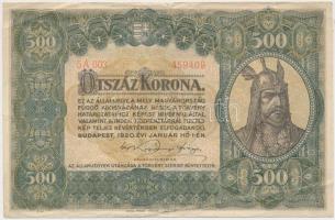 1920. 500K "Orell Füssli Zürich" T:III Adamo K33