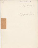 1934 Kinszki Imre (1901-1945): Gáborka öt és fél éves, feliratozott vintage fotó, 17x12 cm