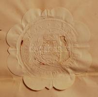 1900 Váltóügyvédi oklevél pecséttel