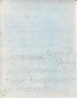 cca 1930 Kerny István (1879-1963): Budapest éjszaka, a kivilágított Vajdahunyad vára és a városliget...