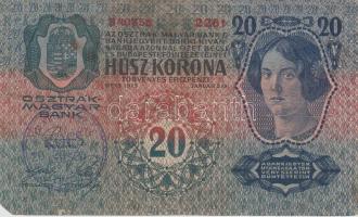 1912. 100K (2x) klf változat + 1913. 20K + 1915. 10K mindegyik "KOMÁROM MEGYE KOCS KÖZSÉG GESZT...