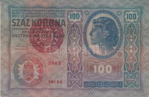 1912. 100K (2x) klf változat + 1913. 20K + 1915. 10K mindegyik "KOMÁROM MEGYE KOCS KÖZSÉG GESZT...