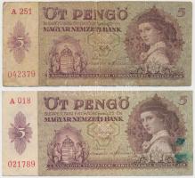 1930. 20P (3x) + 1939. 5P (2x) T:vegyes