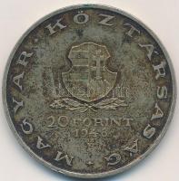 1948. 20Ft Ag "Táncsics" T:2- Adamo EM3