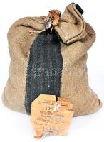 1941-1944. 1P Al (1000x) eredeti bontatlan és sérülés mentes plombálással ellátott banki szövet pénzeszsákban! R! Hungary 1941-1944. 1 Pengő Al (1000x) in original money bag! R! Adamo P6.1