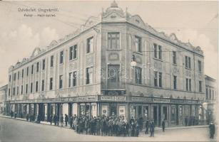 Ungvár, Fehér Hajó épület, Steinfeld Dezső, Halász Bertalan és Rosenfeld S. kereskedései / shops