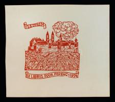 58 db jelzett és jelzés nélküli ex libris az Ex libris kisgrafikai kiállítás katalógusával