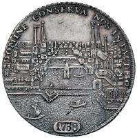Svájc / Zürich kanton 1758. Tallér Ag "MONETA REIPUBLICAE TIGURINAE / DOMINE CONSERVA NOS IN PACE" (27,54g/40mm) T:2 Swiss Cantons / Zurich 1758. Thaler Ag "MONETA REIPUBLICAE TIGURINAE / DOMINE CONSERVA NOS IN PACE" (27,54g/40mm) C:XF Krause KM# 143.4; Davenport 1791.