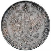Ausztria 1890. 2Fl Ag "Ferenc József" Bécs (24,7g) T:2- ph.
Austria 1890. 2 Florin Ag &quo...